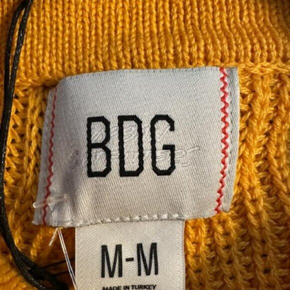 LONG SLEEVE COTTON BLEND KNITTED SWEATER -APRICOT/ORANGE -SZE M-M - Picture 6 of 8